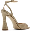 image:imageSteve Madden Womens Beki Heeled Sandal  Party SandalsGold Fabric