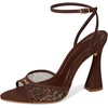 image:imageSteve Madden Womens Beki Heeled Sandal  Party SandalsLeopard Mesh