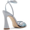 image:imageSteve Madden Womens Beki Heeled Sandal  Party SandalsLight Blue Mesh