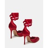 image:imageSteve Madden Womens Larina Pump  Party ShoesRed Satin