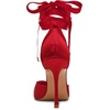 image:imageSteve Madden Womens Larina Pump  Party ShoesRed Satin