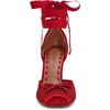 image:imageSteve Madden Womens Larina Pump  Party ShoesRed Satin