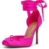 image:imageSteve Madden Womens Larina Pump  Party ShoesHot Pink Satin