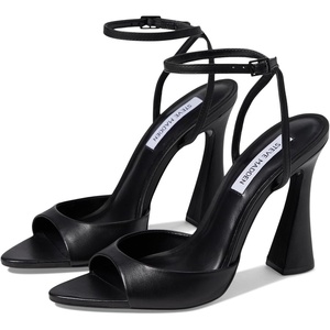image:imageSteve Madden Womens Beki Heeled Sandal  Party SandalsBlack Leather