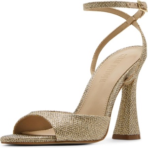 image:imageSteve Madden Womens Beki Heeled Sandal  Party SandalsGold Fabric