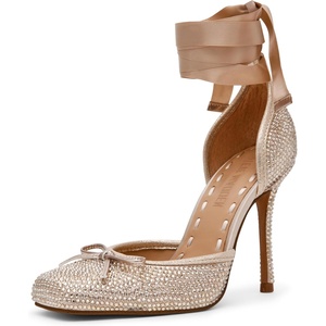 image:imageSteve Madden Womens Larina Pump  Party ShoesChampagne Rhinestone